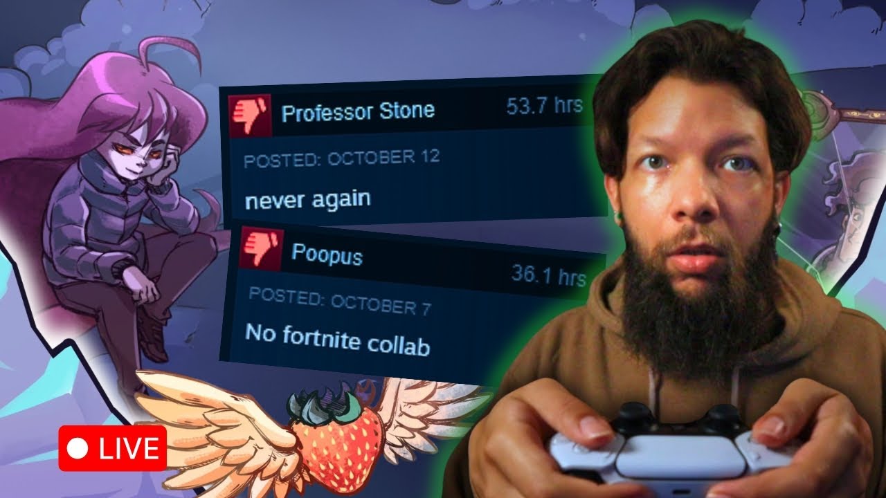 BLIND SPEEDRUNS COULD BE THE END OF ME 🥤 CELESTE ANY% (CH-8 & UP)