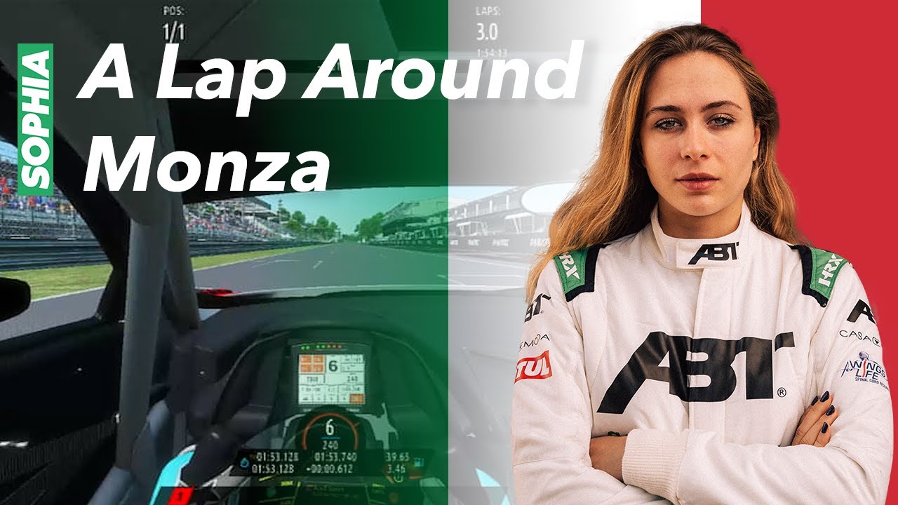 SOPHIA FLOERSCH - A LAP IN Monza | Track guide | SIM - real life | rfactor 2 | Audi GT3 R8 LMS | DTM