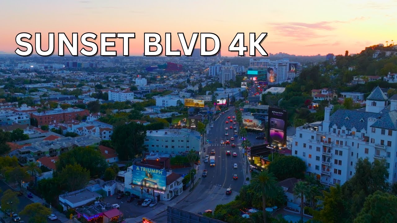Driving on Sunset Boulevard from West Hollywood to Malibu - Los Angeles (4K/60FPS)