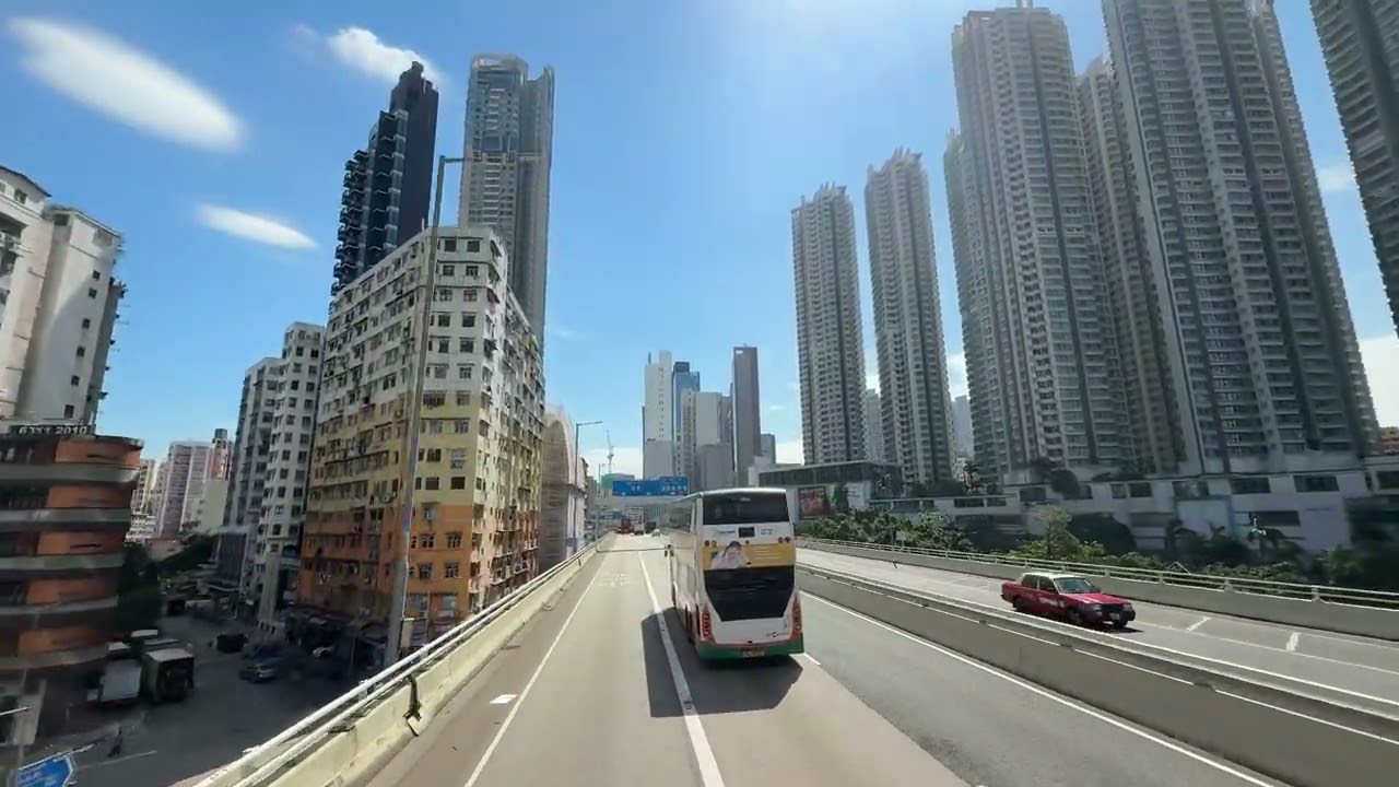 POV Bus Ride Through Hong Kong 🇭🇰 | Bustling City Streets & Skyscrapers | 4K Drive