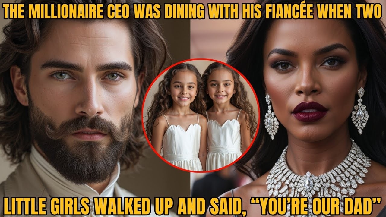 Millionaire Was Dining With His Fiancée When Two Little Girls Walked Up And Said, “You’re Our Dad”…
