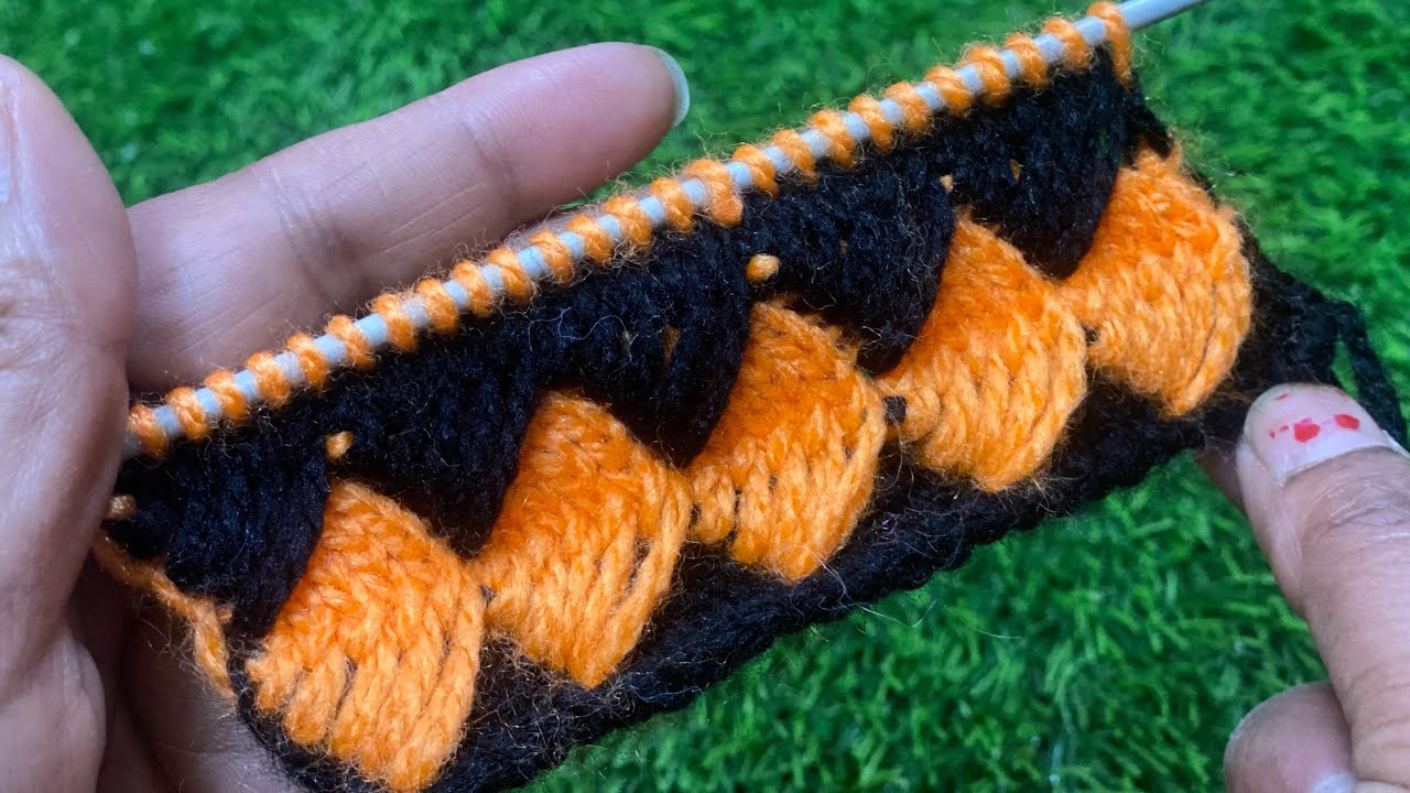 सिर्फ़ एक फंदे का बुनाई डिज़ाइन❤️/Easy & Beautiful Knitting 🧶 Pattern🥰: Bunai 🧶 Design