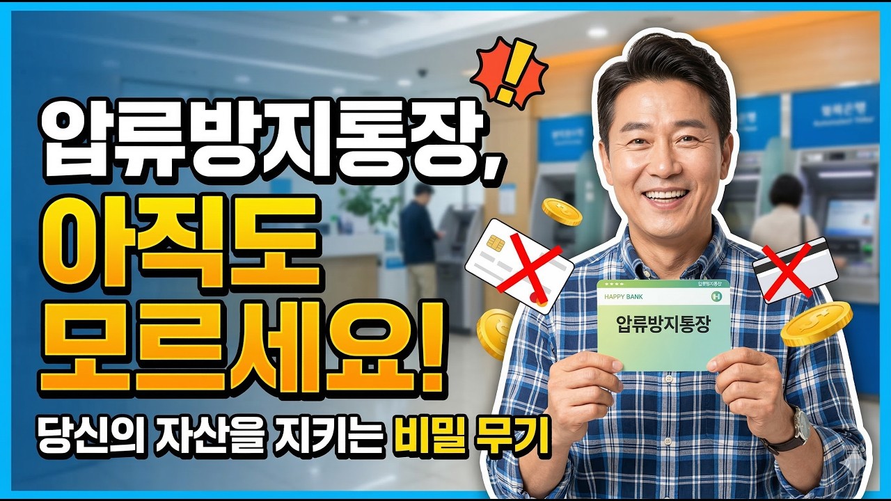 압류방지통장 아직도 모르세요.
