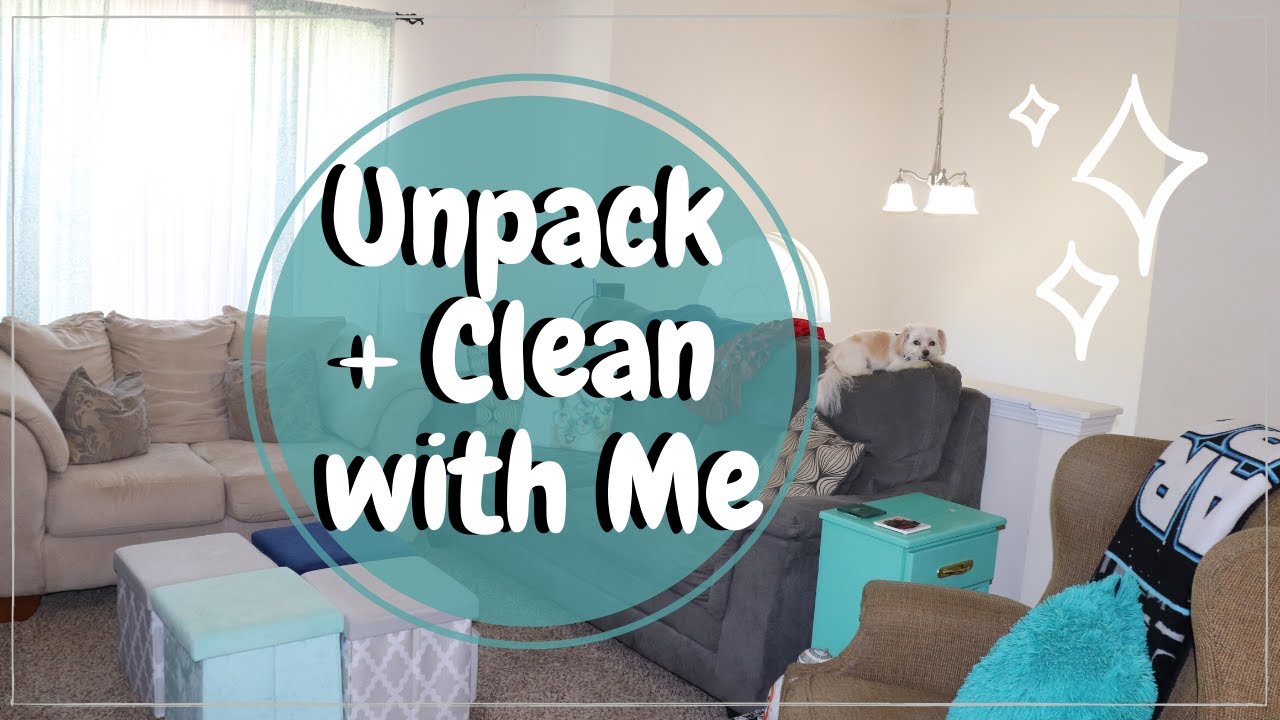 UNPACK + CLEAN WITH ME! (Extreme Cleaning Motivation!)