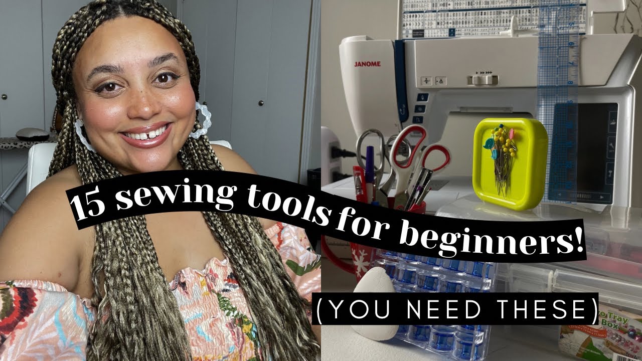 Sewing tools for beginners (with TUTORIALS) & sewing machine recs! | sewing tools that you need!