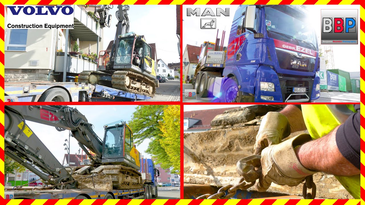 Abtransport VOLVO EC160E, Neue Mitte Leutenbach, 2025.