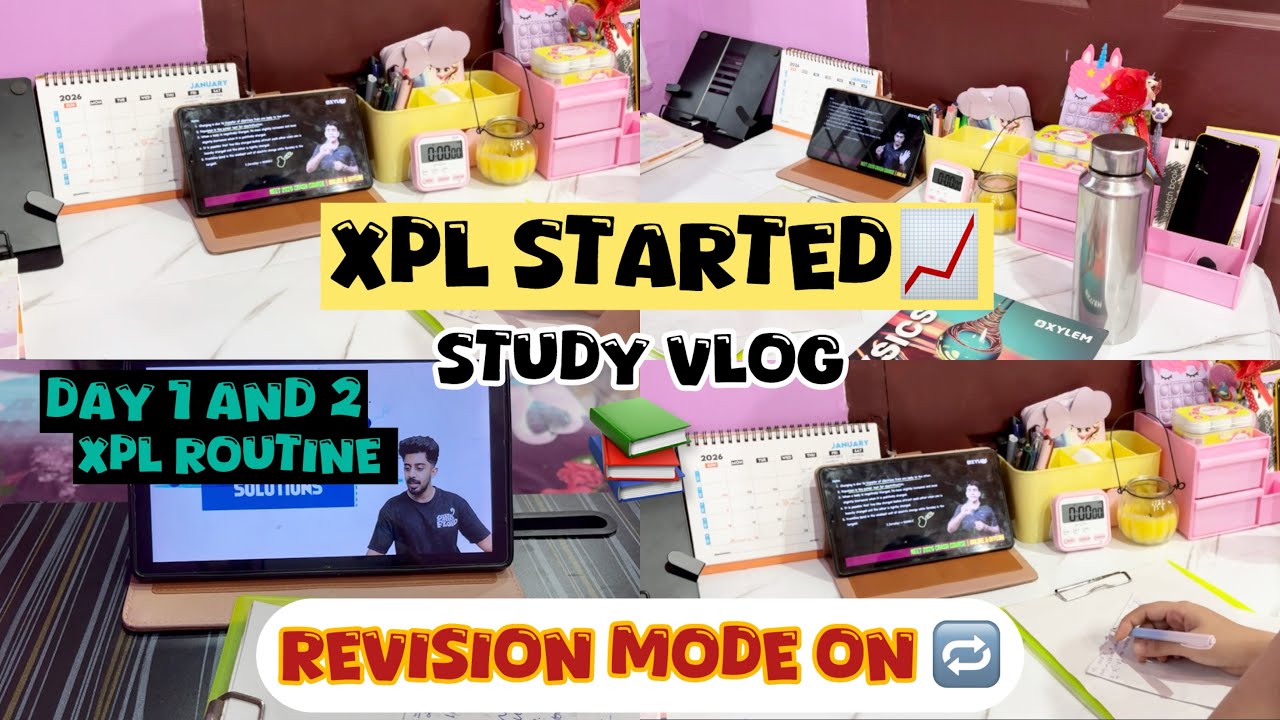 Xpl started 📈📚day 1 and 2 of xpl study series📚revision mode🔁