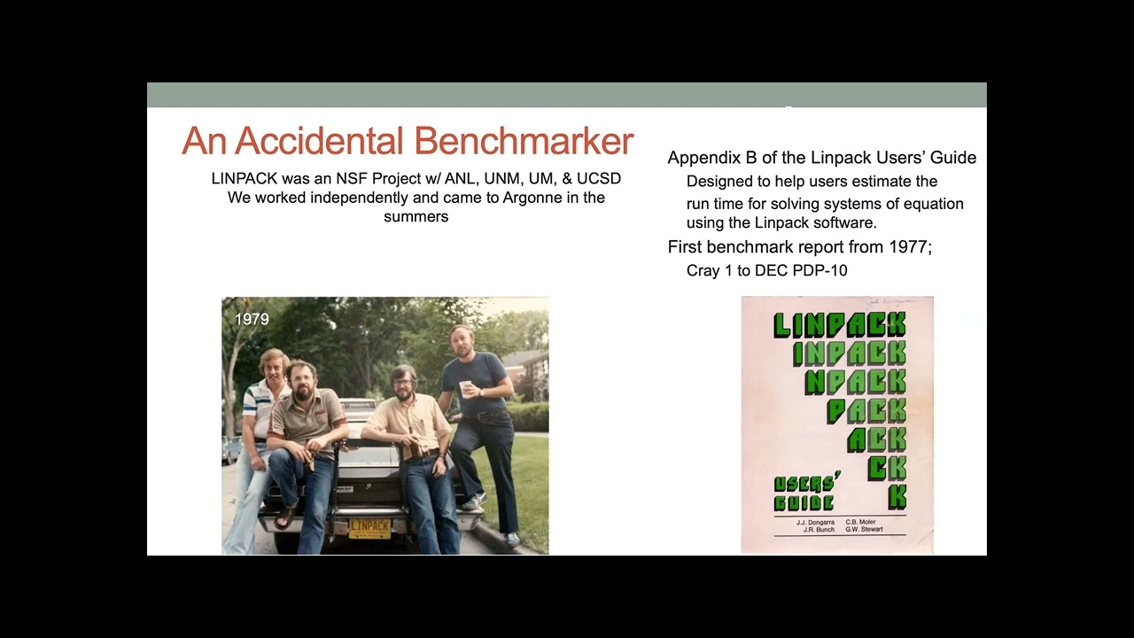 ATPESC 2021 0.2 An Accidental Benchmark  Jack Dongarra