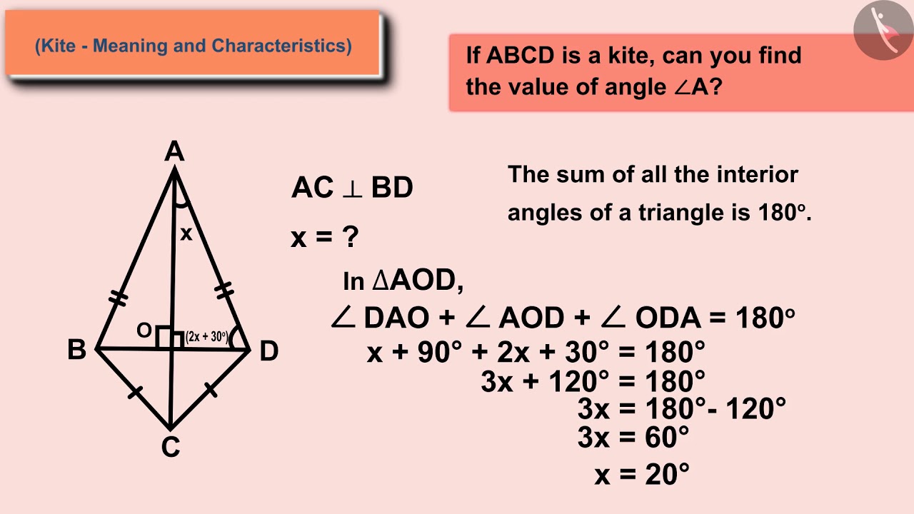 Kite and its properties | Part 2/2 | English | Class 8