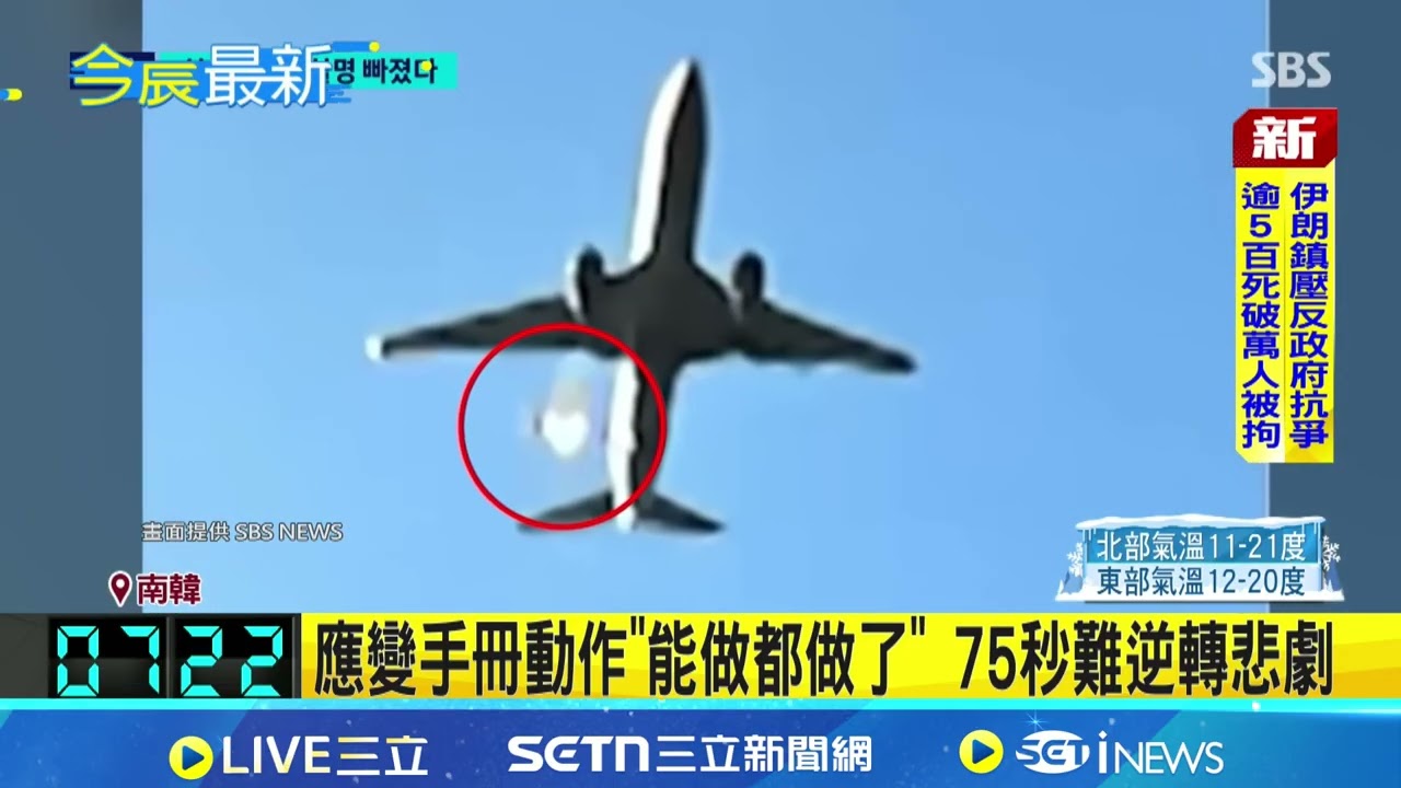 濟州航空空難179人喪生 黑盒子錄音首曝光! 機長生前75秒絕望對話曝 準備降落遇5萬隻鳥! 決定返航6秒後就撞上｜記者 許少榛｜國際焦點20260112｜三立新聞台
