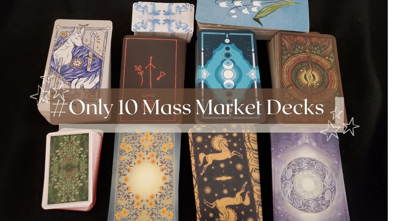 My Picks for #Only10MassMarketDecks a VR to @GardenGoddessTarot and @RoseHoneyRitual