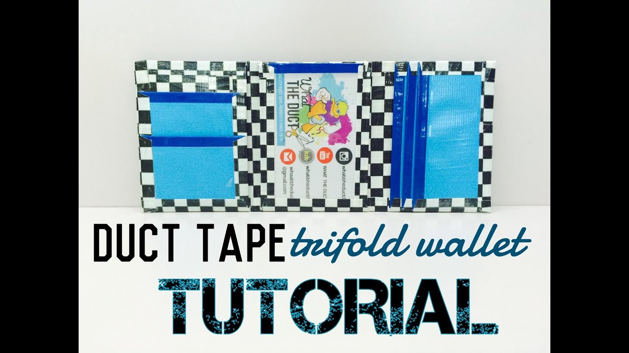 DIY Duct Tape Trifold Wallet Tutorial