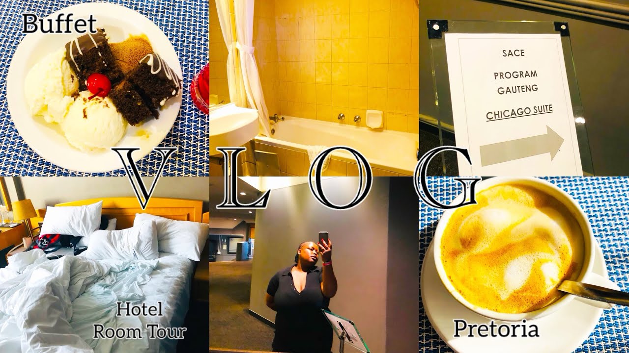 VLOG: Pretoria Vlog, Hotel Room Tour, SACE Program, Hotel Buffet & More (South African Youtuber)