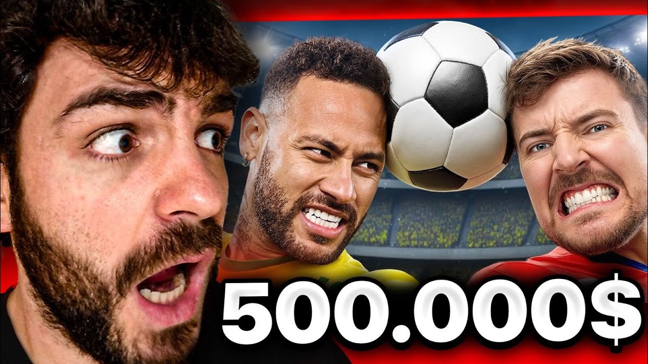 Reacciono a MrBeast con Neymar con 500,000$ en Juego!