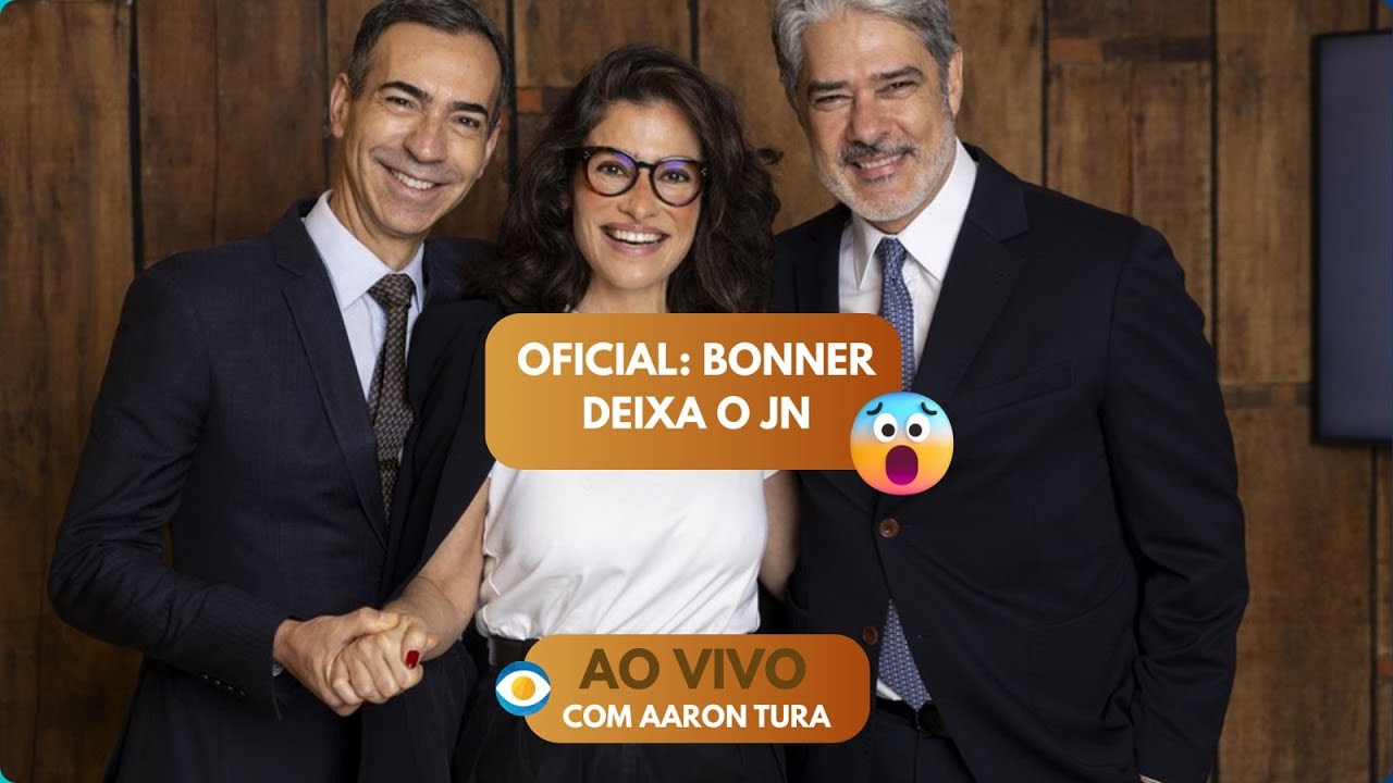 Urgente: Bonner dá adeus ao JN após 26 anos e destino dele é chocante