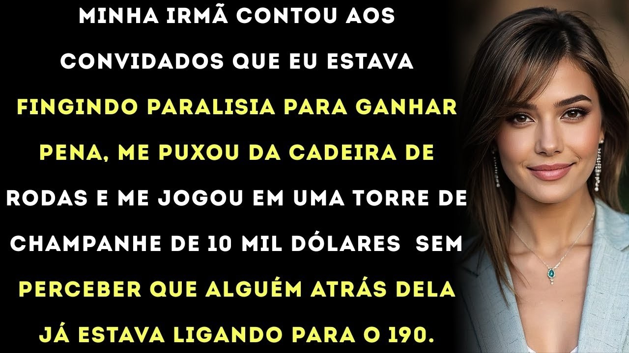 31 Minha irmã me empurrou para fora da minha cadeira de rodas na festa de noivado dela Para de fingi
