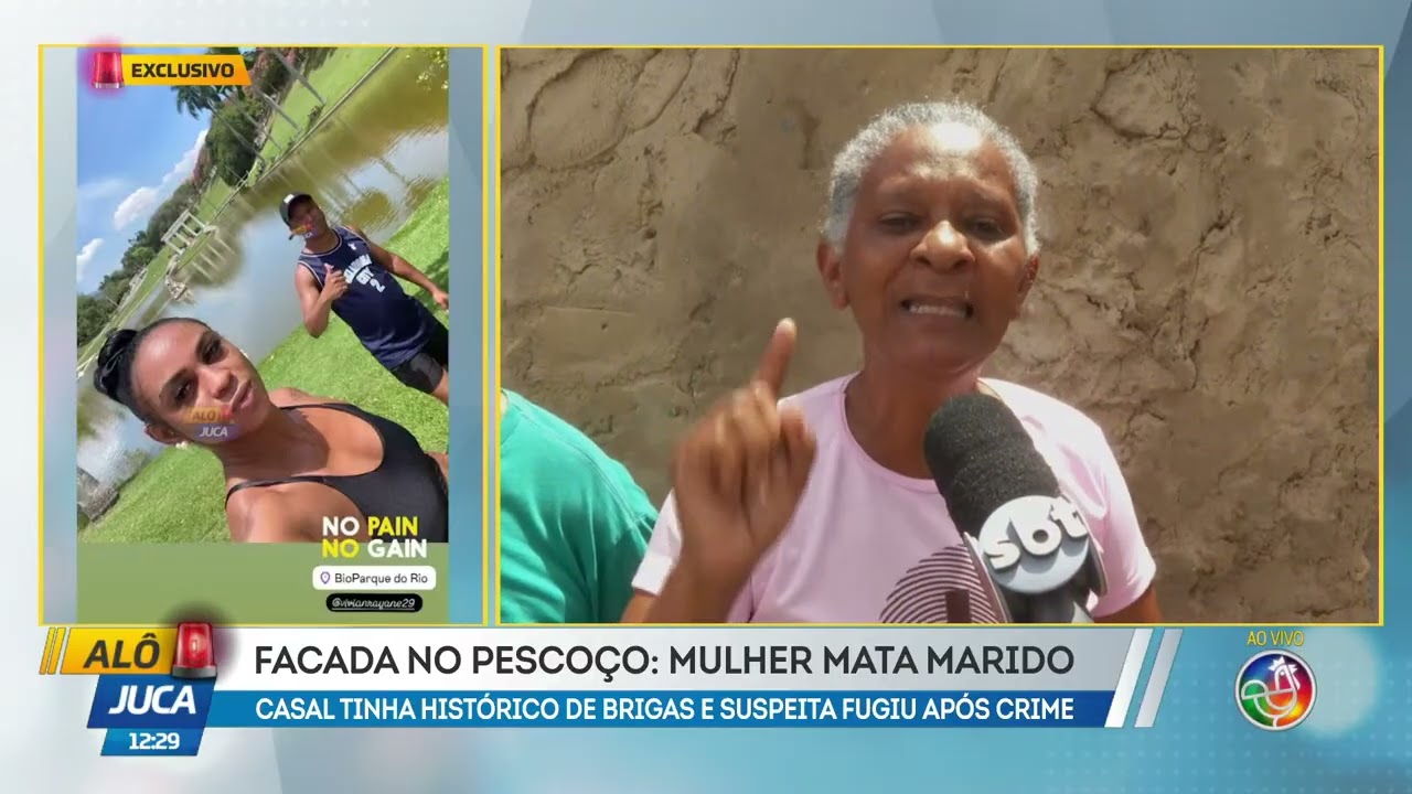 Facada no pescoço: Mulher mata marido | ALÔ JUCA | TV ARATU