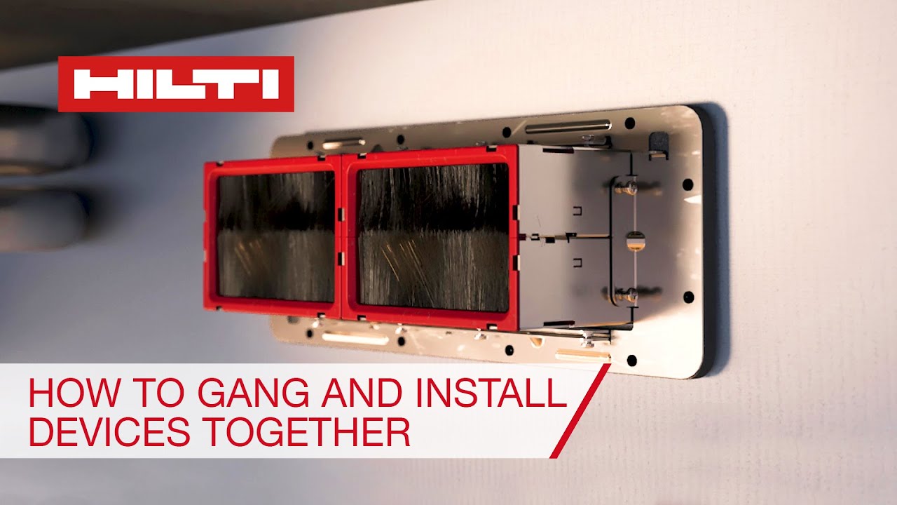 Hilti modular fire sleeves - how to gang together and install multiple devices