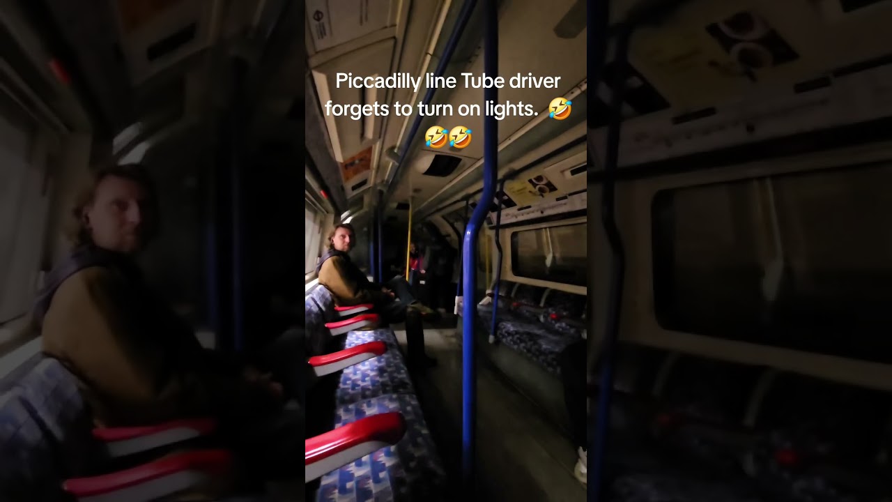 MARCH 8TH 2026 - Piccadilly line Tube Train Lights Out whilst in service.