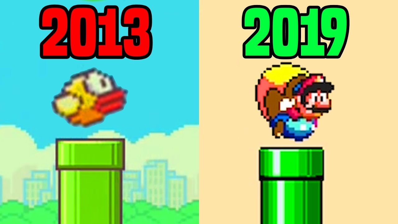 Flappy Mario World 2019 Original VS 2019 Remake