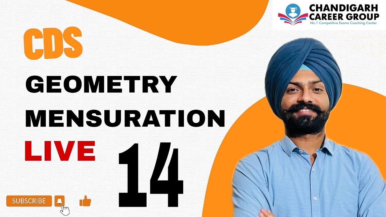 Geometry and Mensuration class 14 for CDS by Sandeep Brar