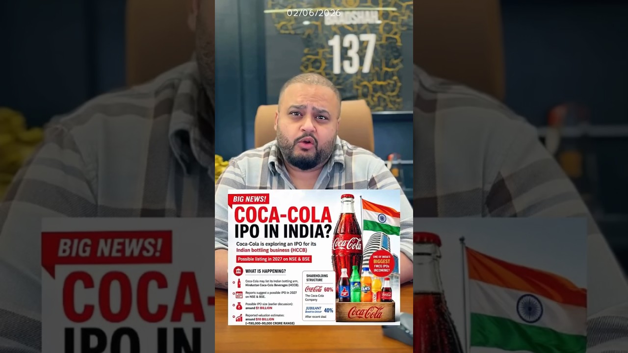 Coca Cola IPO News 😱😱 NSE IPO, JIO IPO #stockmarketindia #financialeducation #indianinvestors#wealth