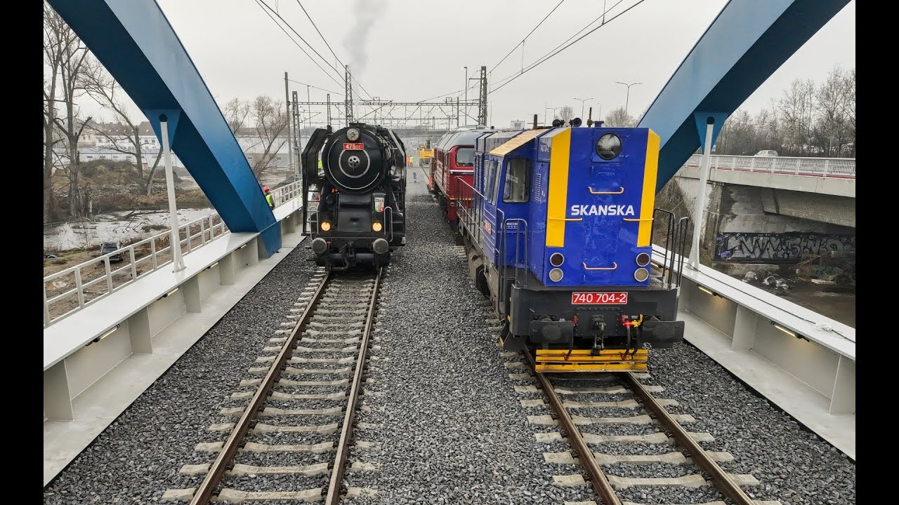 Pardubice-Rosice nad Labem - Stéblová + most přes Labe