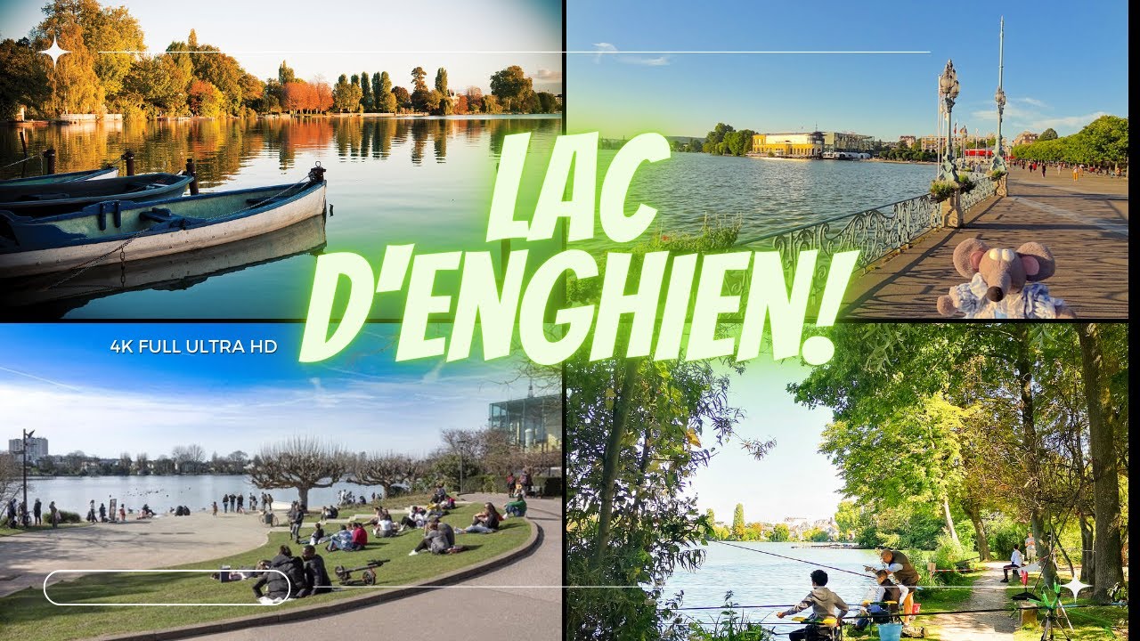 Beautiful Place in Paris|Scenic Walk at Lac d'Enghien | Relaxing Nature Walk
