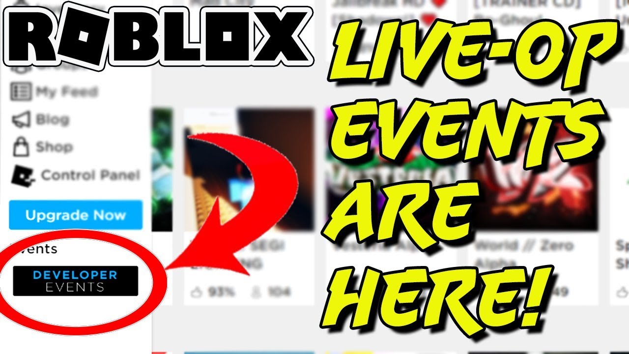 LIVE-OPS DEVELOPER EVENTS ARE HERE ON ROBLOX