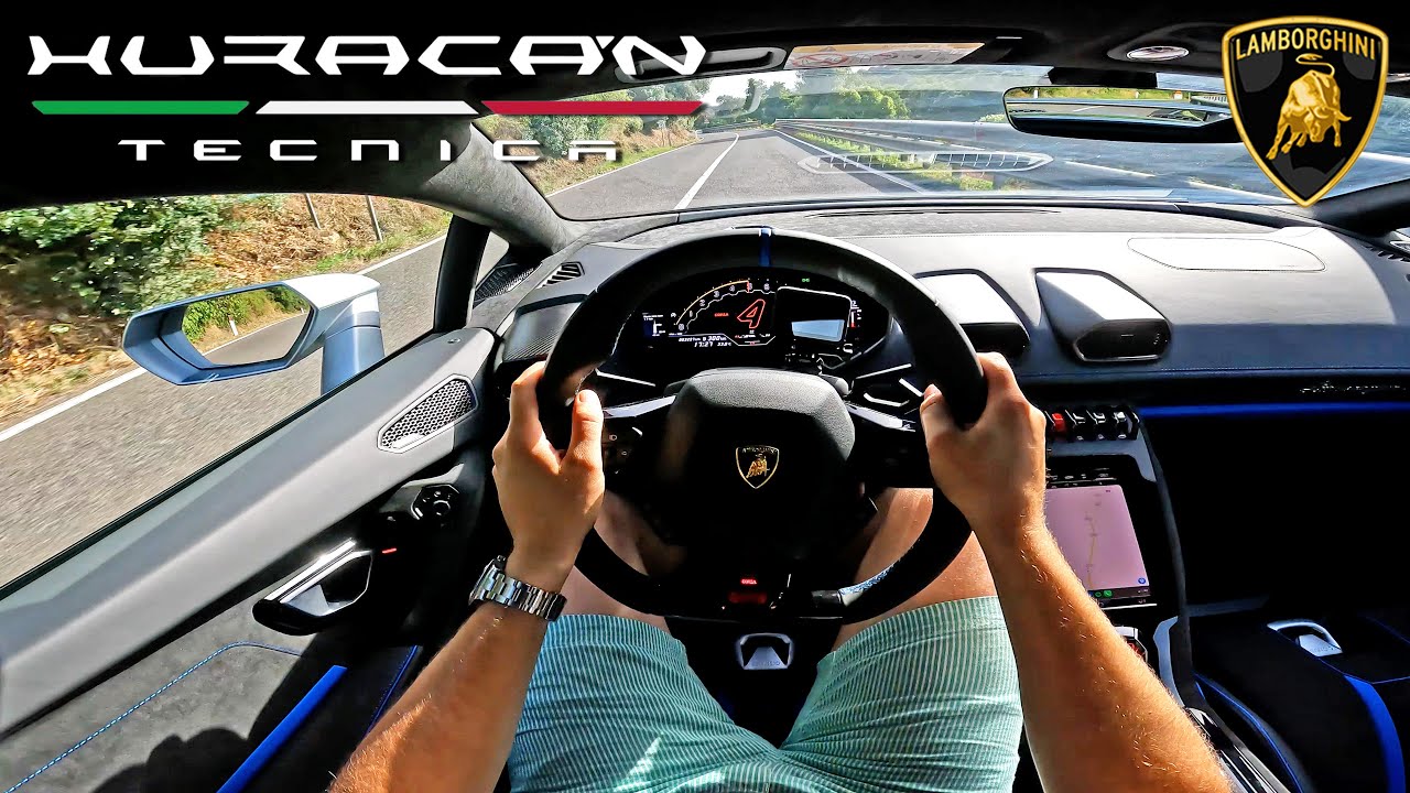 Lamborghini Huracan Tecnica gets chased on PERFECT ROAD!