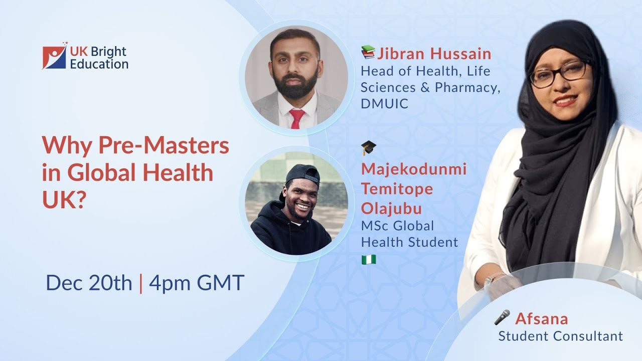 Why Pre-masters in Global Health UK? #studyinuk #premasters