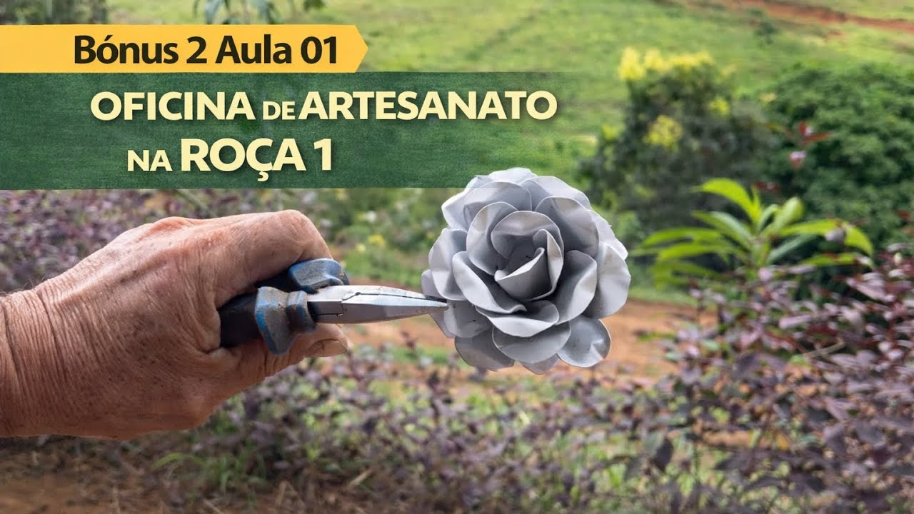 Oficina de artesanato na roça 1
