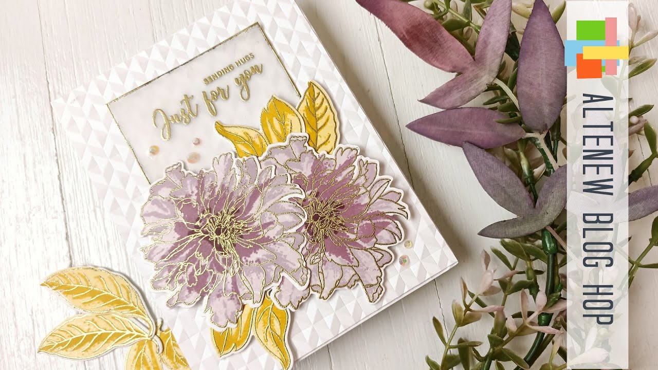 Altenew | Build-A-Flower: Cora Louise Peony | Release Blog Hop + Giveaway