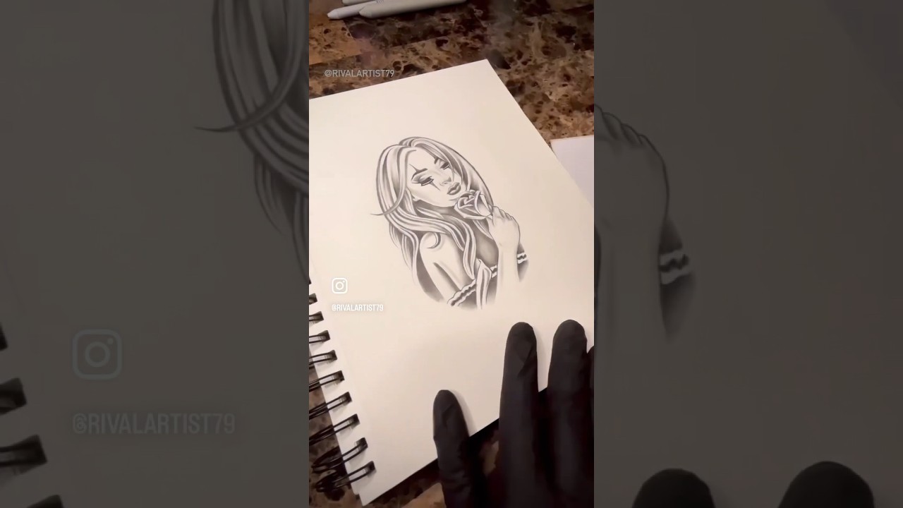 Sketch Book Diaries ✍🏽 Stay Creative 💯 #chicano #payasa #sketch #sketchbook #pencilsketch #art