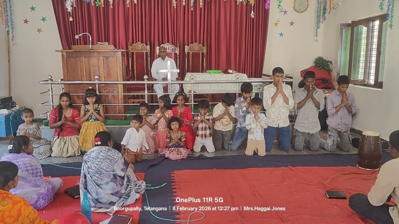 Ee manchi velalona chinna pillalamu memu Sunday School children-Burgupally,Jadcherla-Feb 8,2026