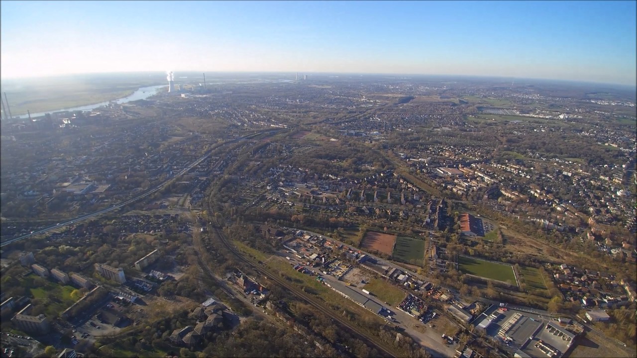 Duisburg von Oben (525 Meter Höhe)