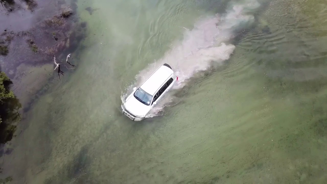 Awinya creek crossing on Fraser Island 2018