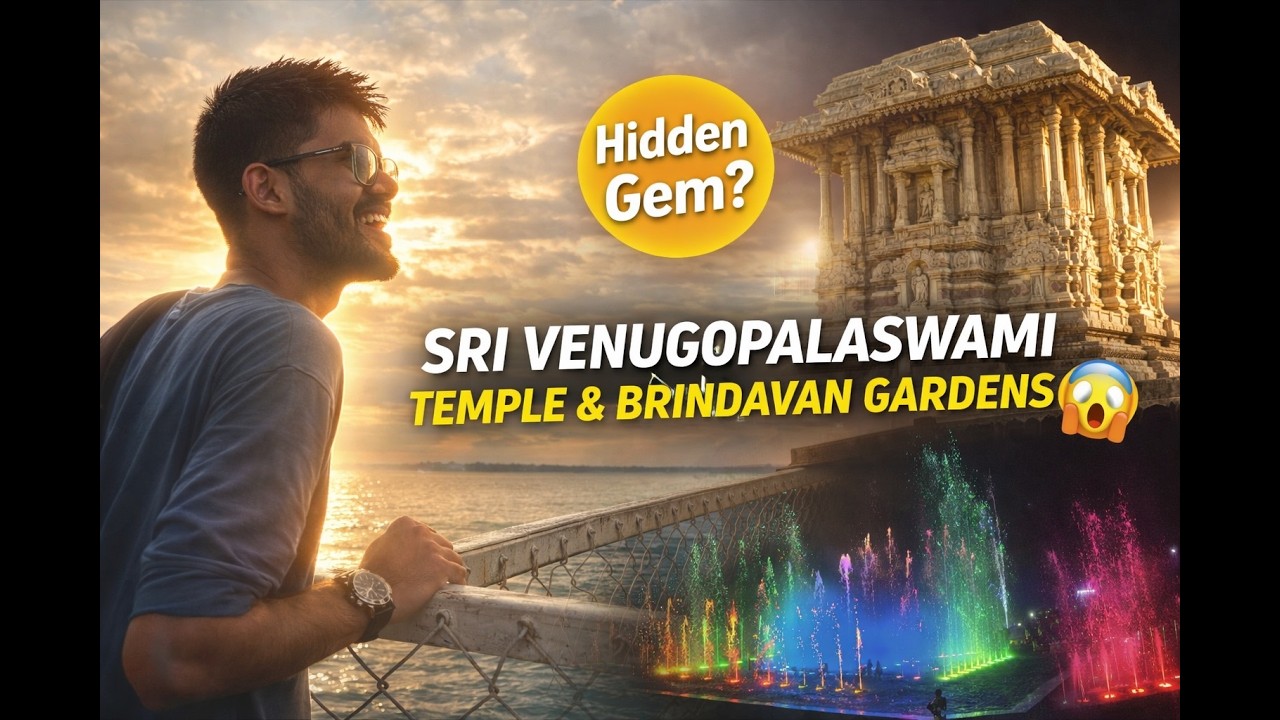 Mysuru’s Hidden Gem 😍 | Sri Venugopalaswamy Temple & Brindavan Gardens Vlog