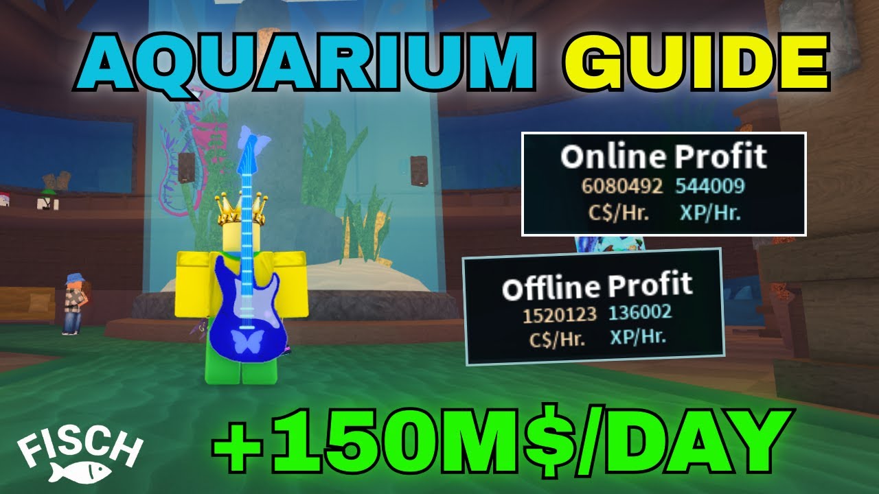 How To Make MILLIONS Using AQUARIUMS In Fisch! Roblox