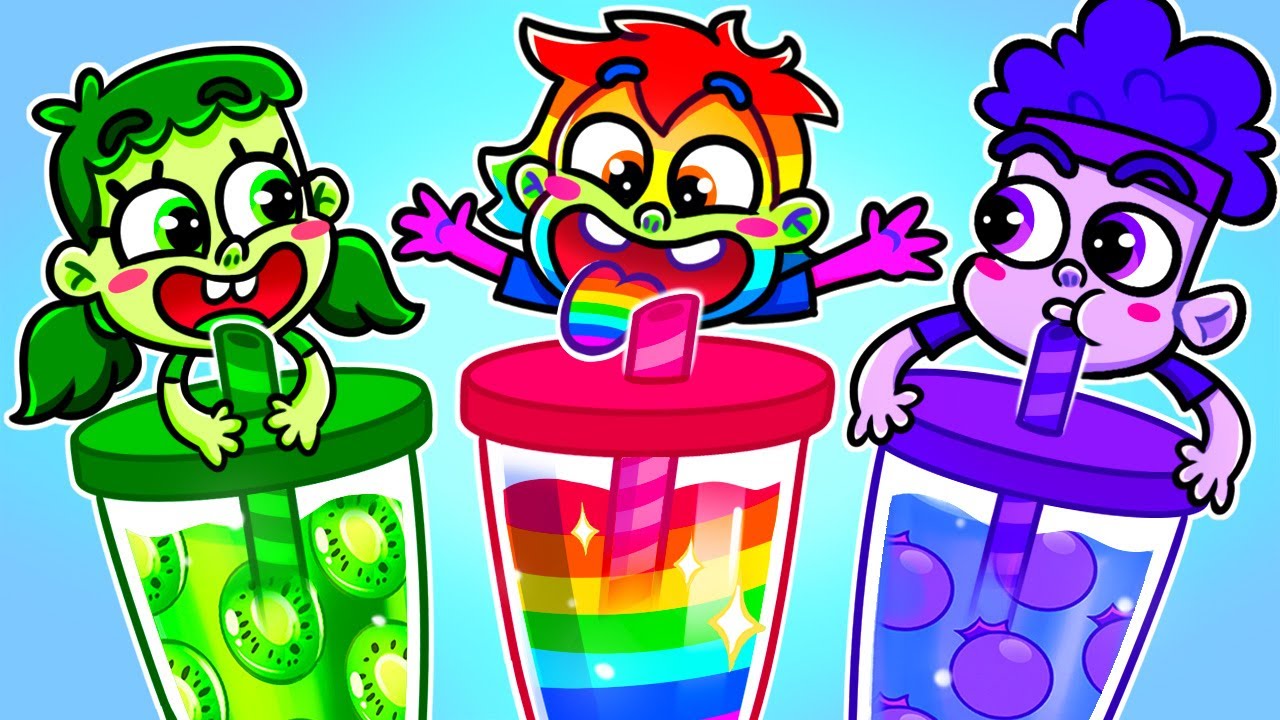 Yummy Rainbow Juice 🥤🌈 | Funny Mixed Colors | Kids Songs | TinyTracks TV