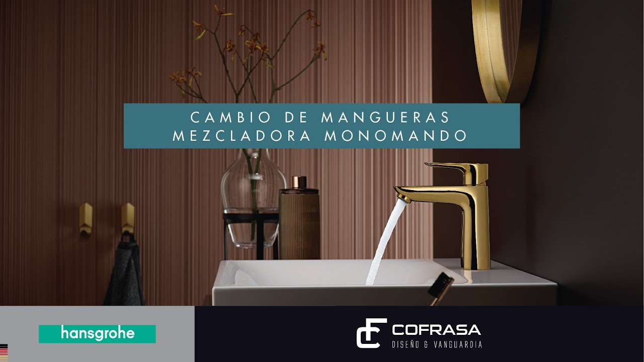 Cambio de mangueras de mezcladoras monomando Hansgrohe