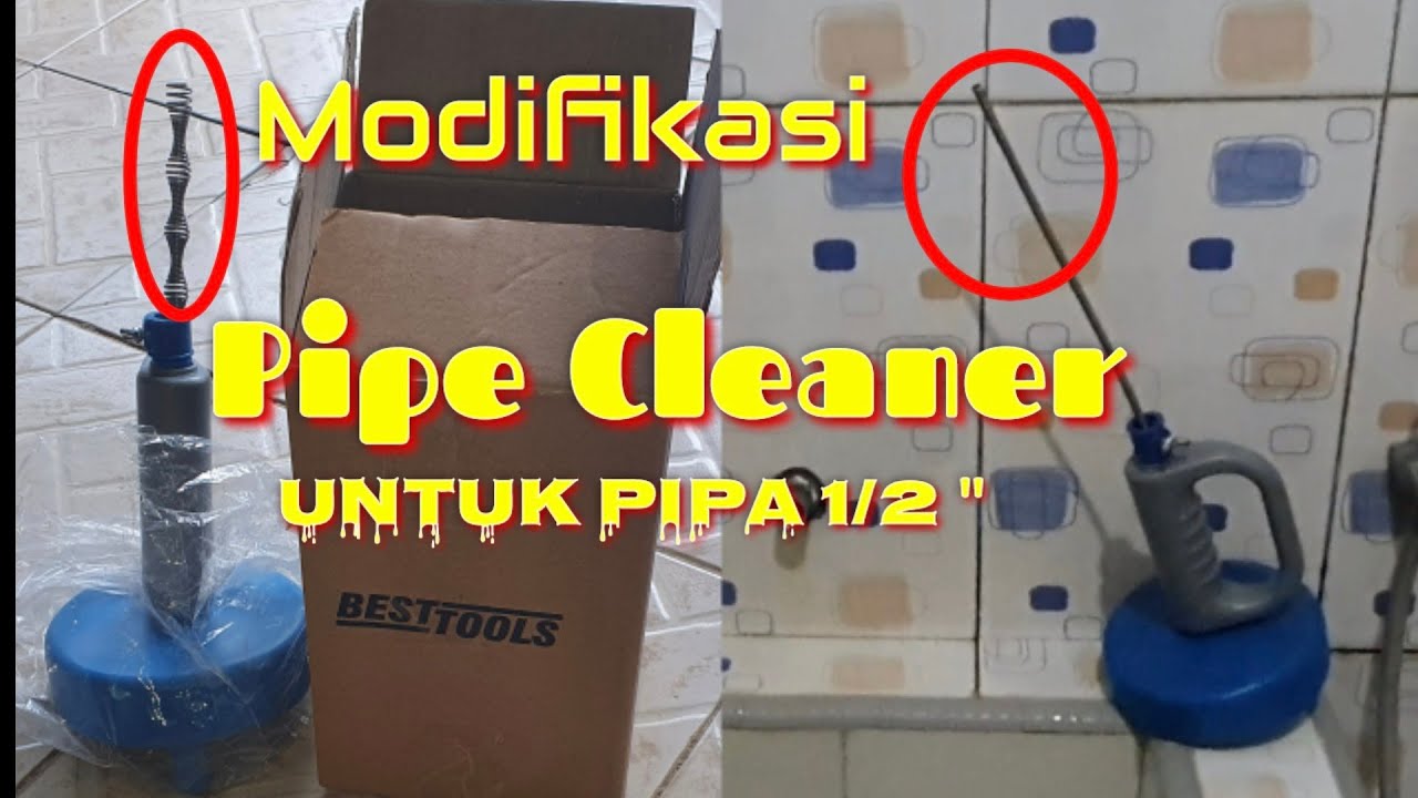 Coba-coba jadi tukang || Modifikasi Pipe Cleaner untuk pipa 1/2 inch #pipecleaner