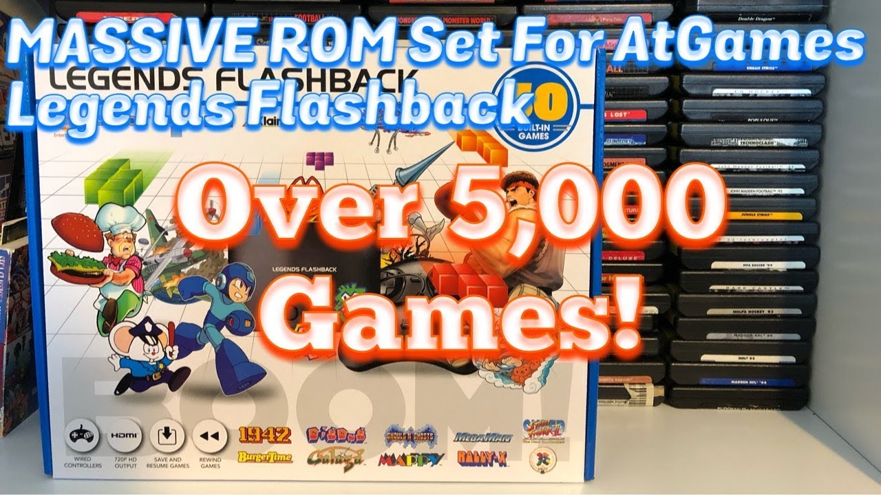 Adding MASSIVE 5,800 Game Sega ROM Set to the AtGames Legends Flashback! - Emceemur