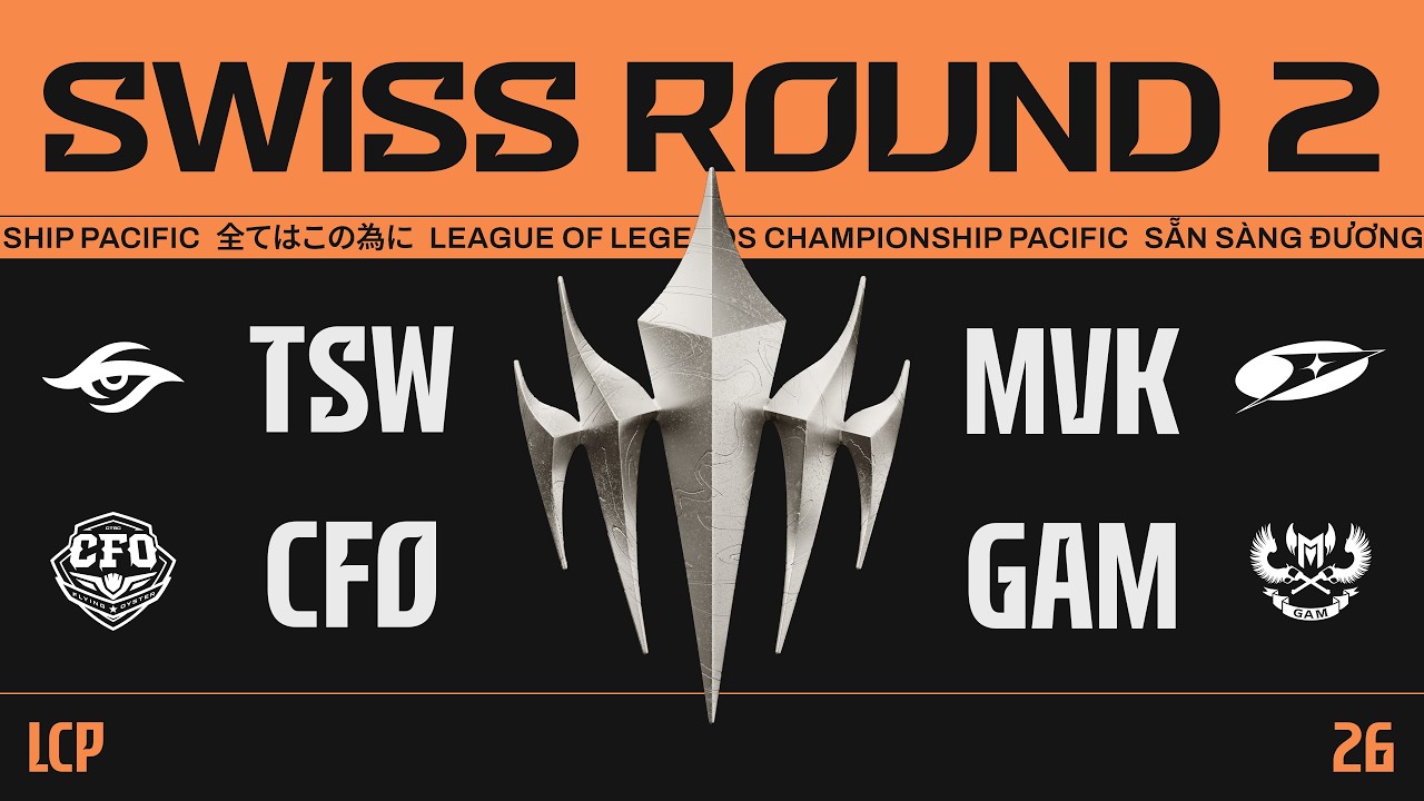 [中文] TSW vs MVK | CFO vs GAM | LCP 2026 Split 3 Swiss Stage Week 2 Day 2