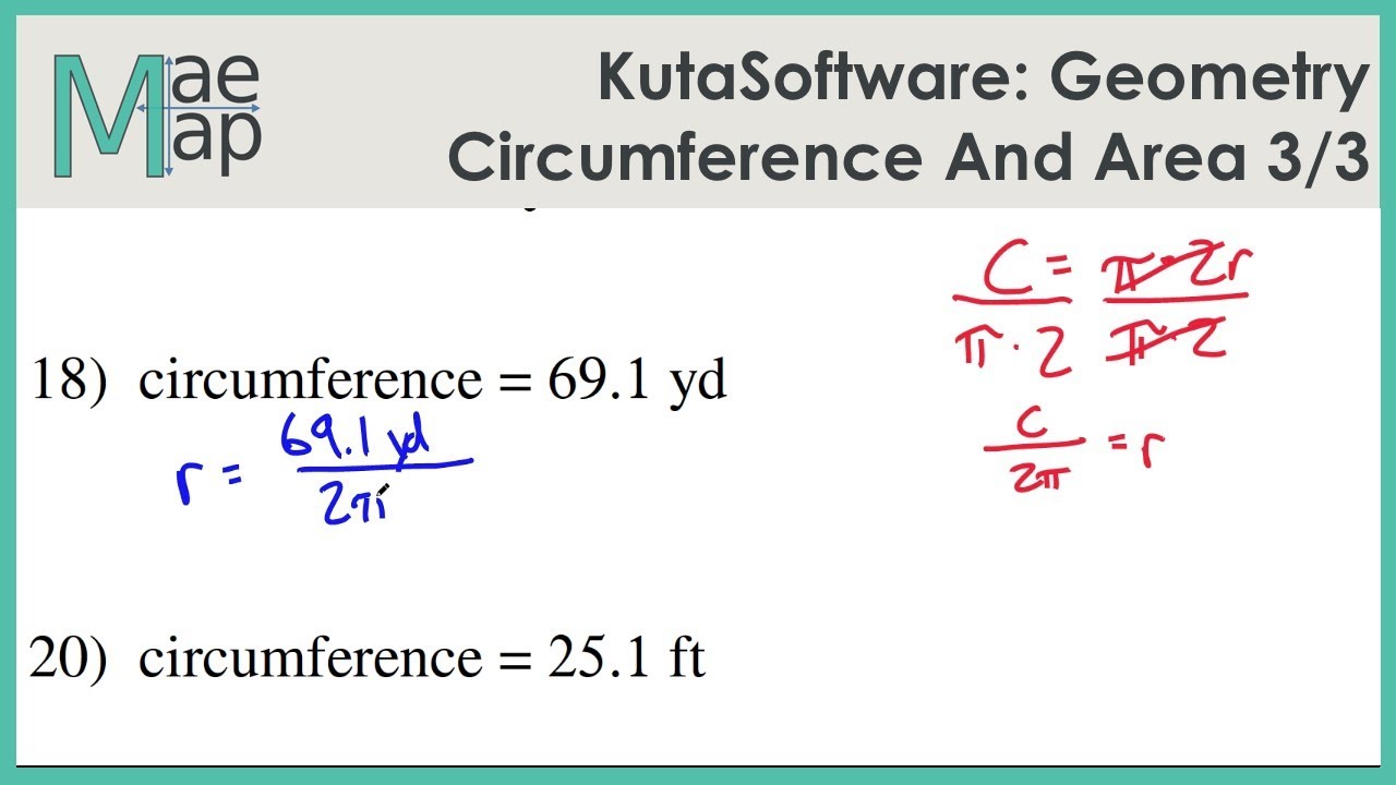KutaSoftware: Геометрия — окружность и площадь кругов, часть 3