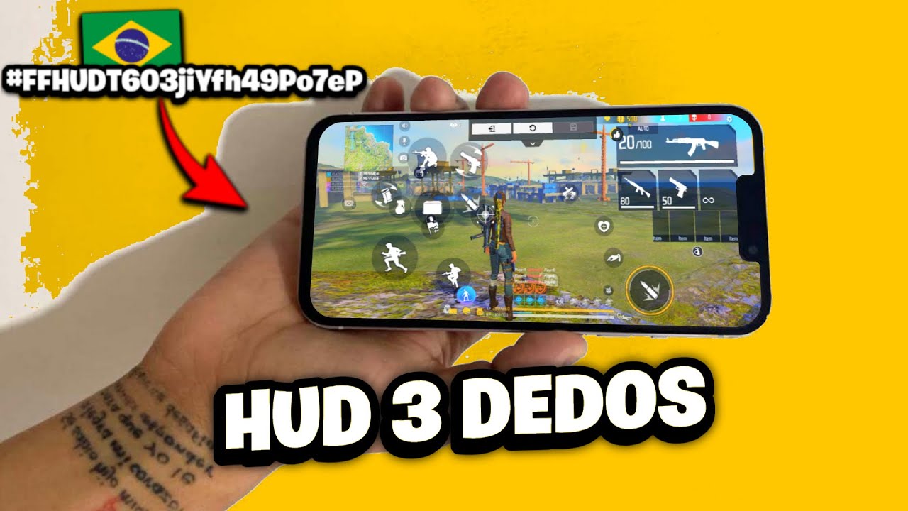 EL MEJOR HUD A 3 DEDOS DE BRASIL🇧🇷 Código y cómo dominarlo 📲