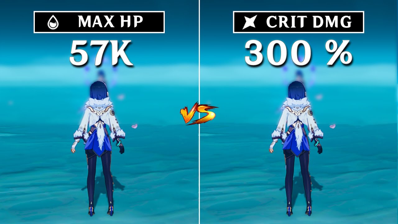 Yelan HP% Build vs CRIT Build !! Best Build for C0 Yelan ? [ Genshin Impact ]