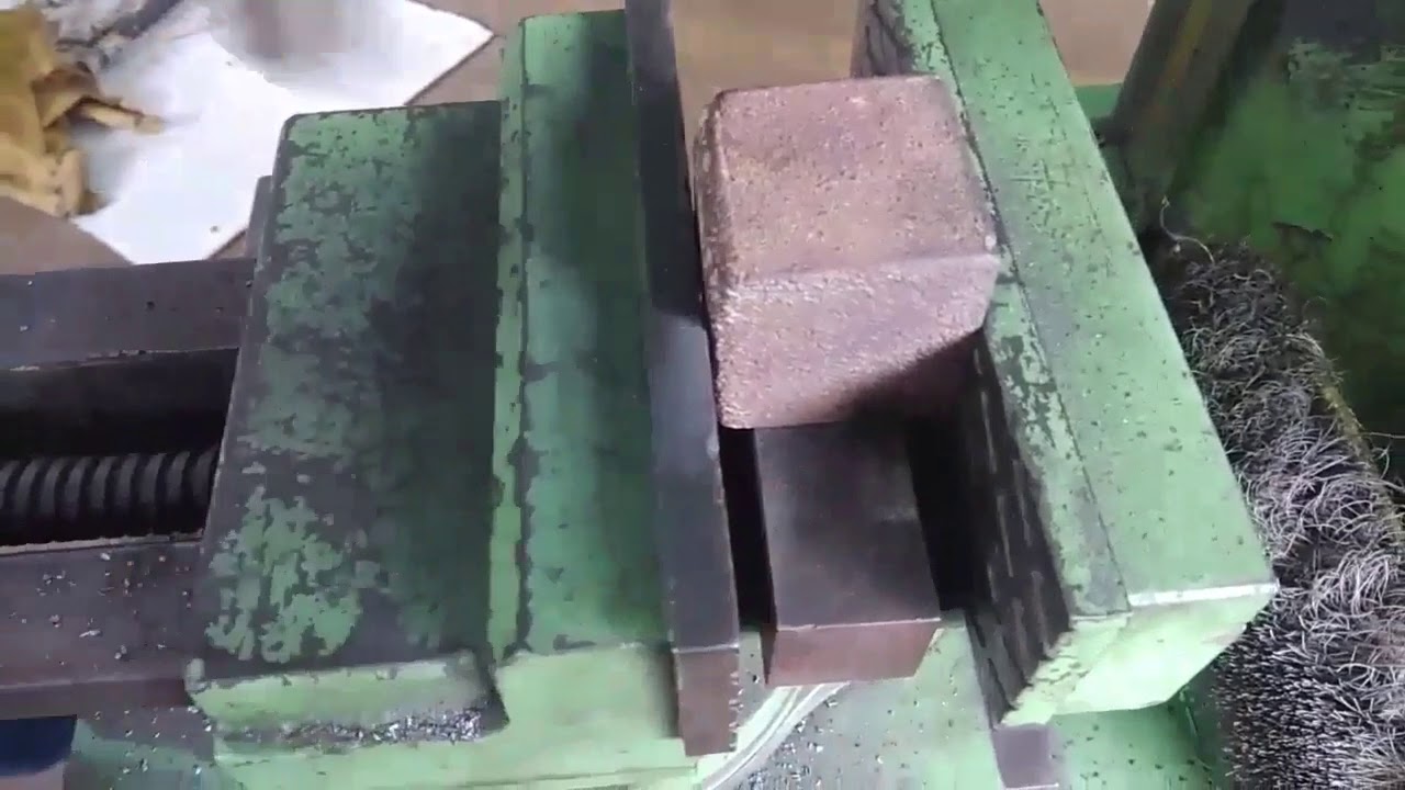 cutting a cube on shaper