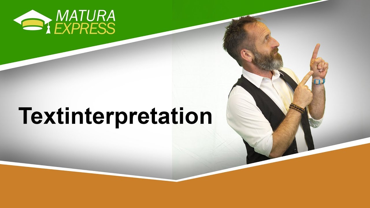 Textinterpretation - Aufgabe und Operatoren
