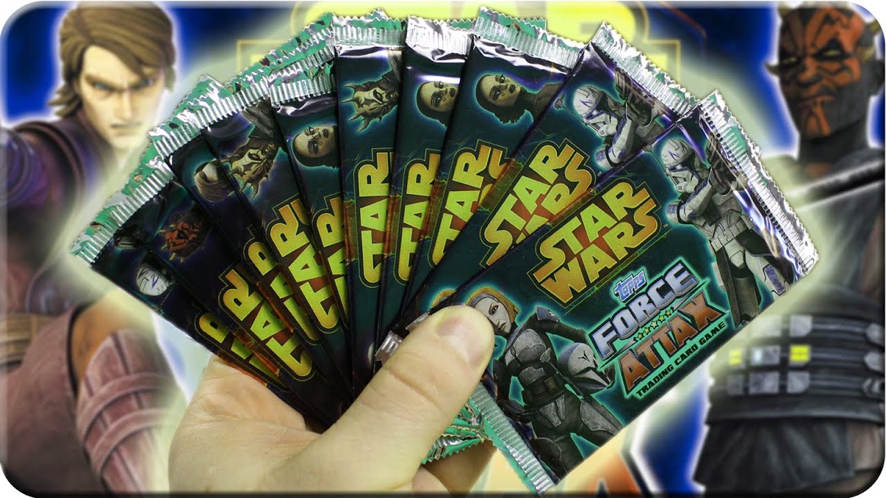 Star Wars Force Attax 10 Booster UNBOXING SERIE 4 The Clone Wars